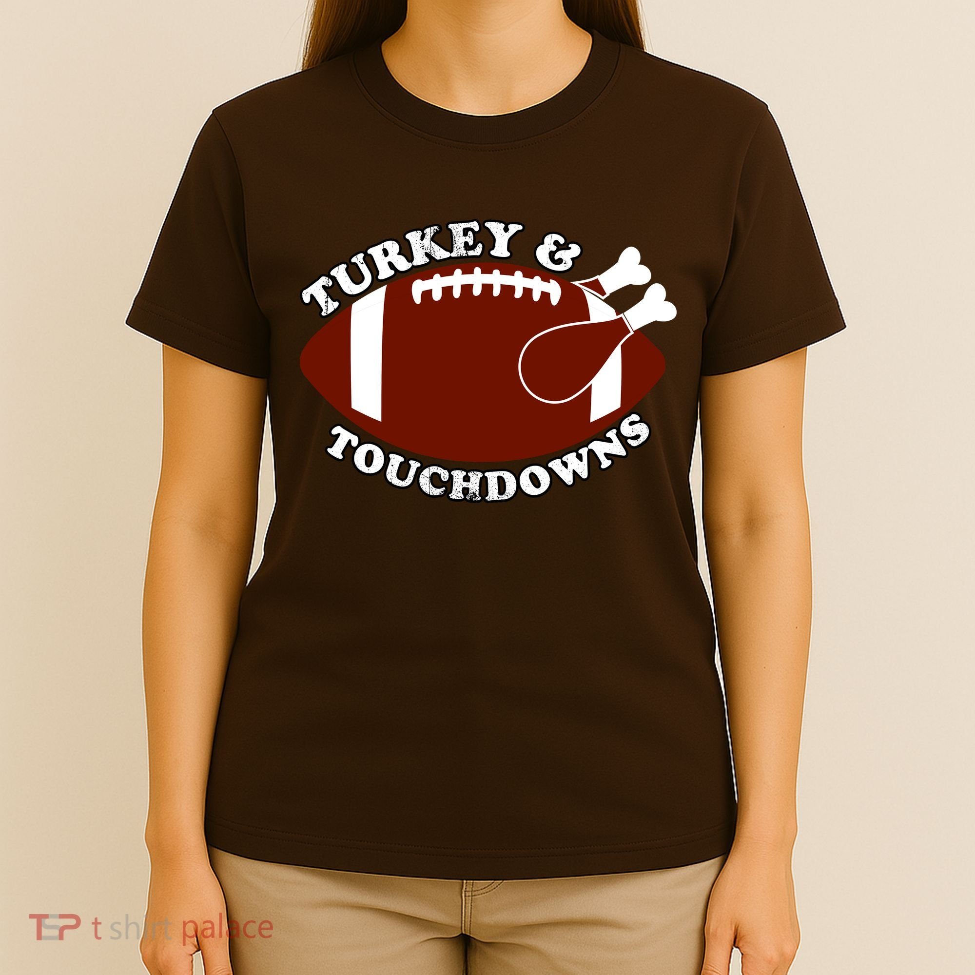 Turkey And Touchdowns T-Shirt