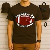 Turkey And Touchdowns T-Shirt thumb 6