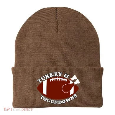 Turkey And Touchdowns Beanie