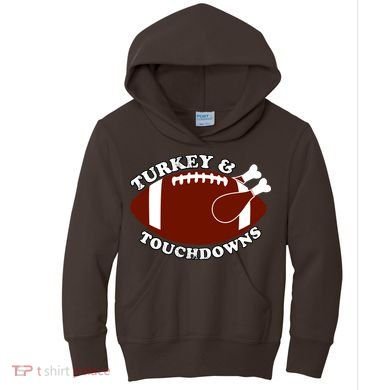Turkey And Touchdowns Kids Hoodie