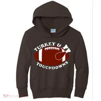 Turkey And Touchdowns Kids Hoodie thumb 0
