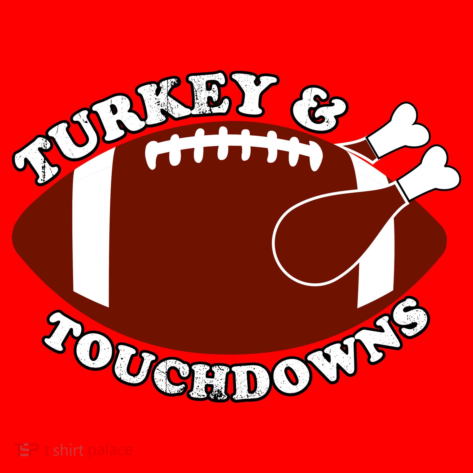 Turkey And Touchdowns Santa Hat