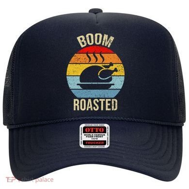 Turkey Boom Roasted Vintage Funny Holiday Hat