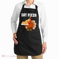 Turkey Eat Pizza Funny Apron thumb 2