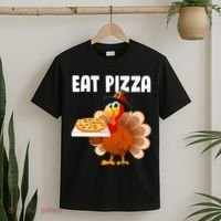 Turkey Eat Pizza Funny T-Shirt thumb 2