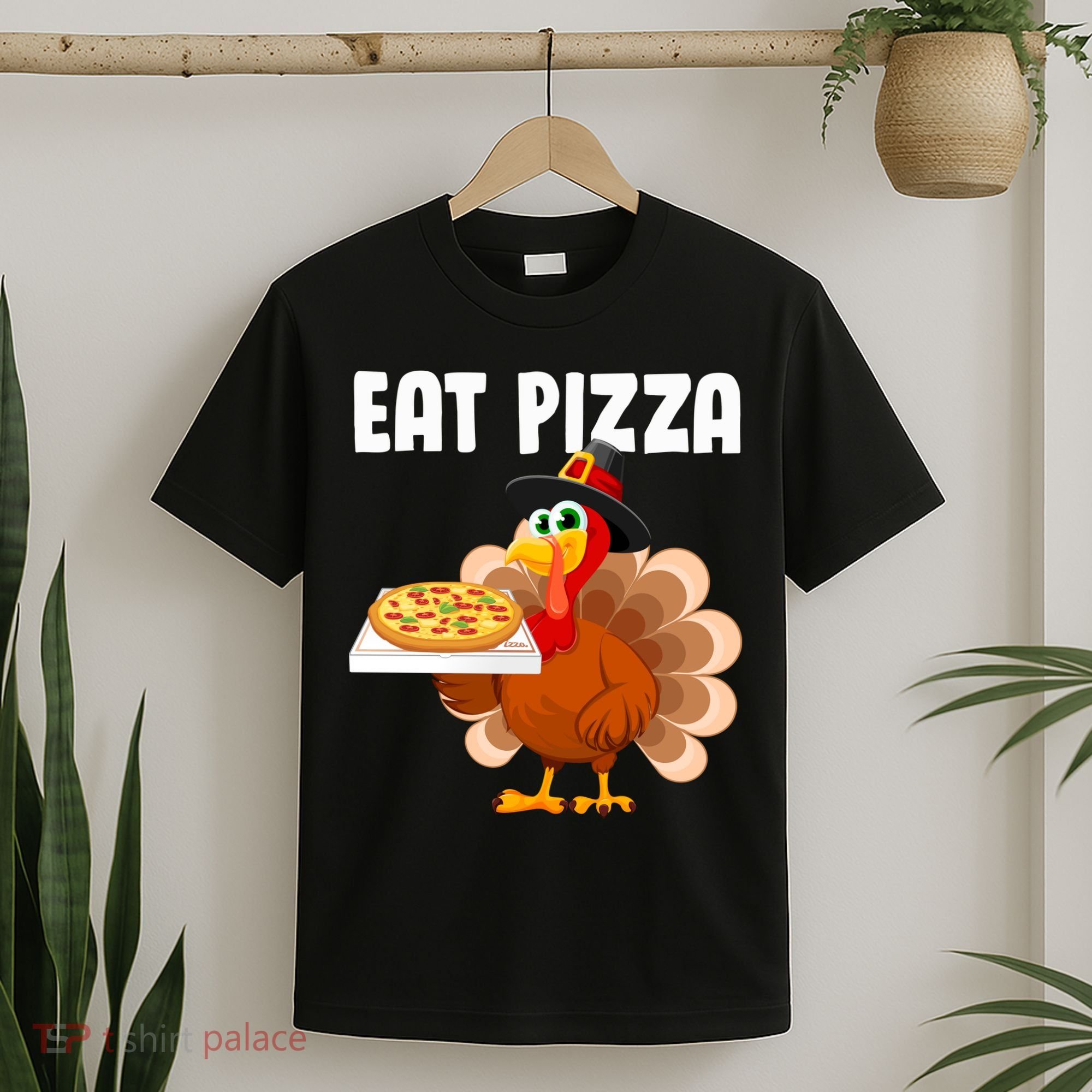 Turkey Eat Pizza Funny T-Shirt