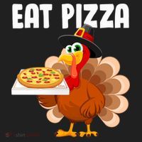 Turkey Eat Pizza Funny Beanie thumb 2