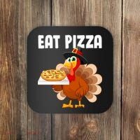 Turkey Eat Pizza Funny Coaster thumb 0