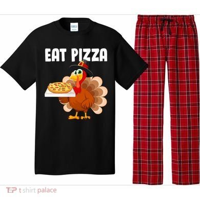 Turkey Eat Pizza Funny Pajama Set