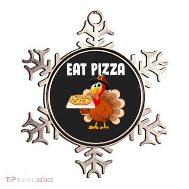 Turkey Eat Pizza Funny Ornament