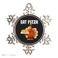Turkey Eat Pizza Funny Ornament thumb 0