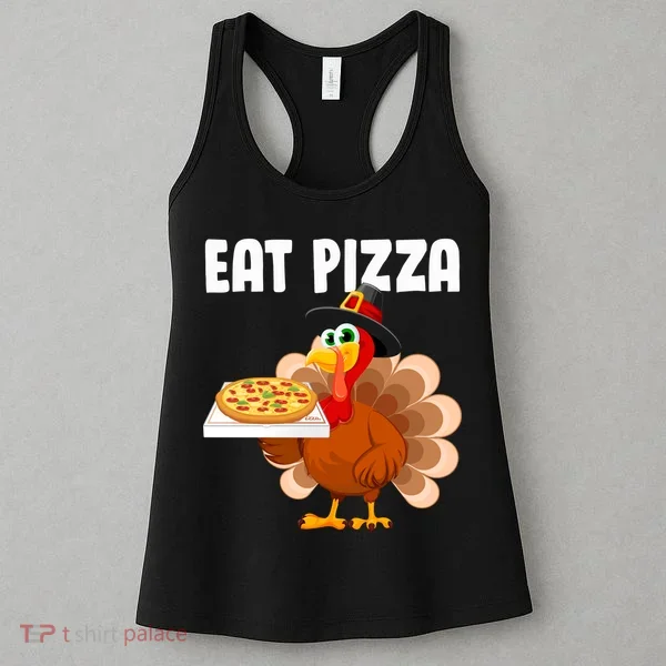 Turkey Eat Pizza Funny Women's Tank Top