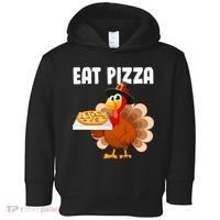 Turkey Eat Pizza Funny Toddler Hoodie thumb 0