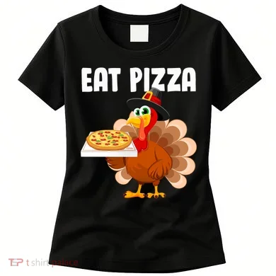 Turkey Eat Pizza Funny Women's T-Shirt