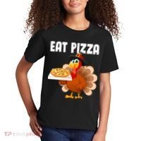Turkey Eat Pizza Funny Kids T-Shirt thumb 2
