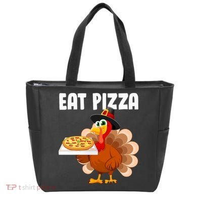 Turkey Eat Pizza Funny Tote Bag