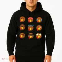Turkey Emoji's Funny Thanksgiving  Hoodie thumb 2