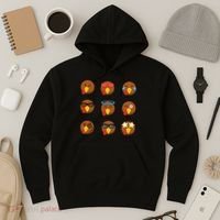 Turkey Emoji's Funny Thanksgiving  Hoodie thumb 3