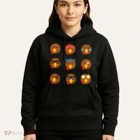 Turkey Emoji's Funny Thanksgiving  Hoodie thumb 5
