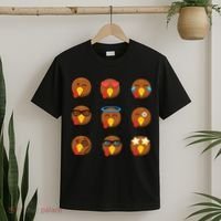 Turkey Emoji's Funny Thanksgiving  T-Shirt thumb 2