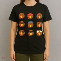 Turkey Emoji's Funny Thanksgiving  T-Shirt thumb 4