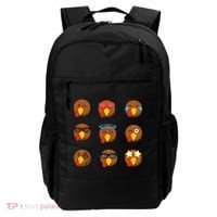 Turkey Emoji's Funny Thanksgiving  Backpack thumb 0