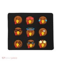 Turkey Emoji's Funny Thanksgiving  Mousepad thumb 0