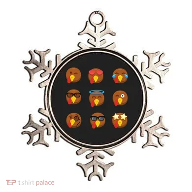 Turkey Emoji's Funny Thanksgiving  Ornament