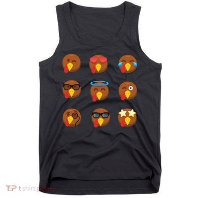 Turkey Emoji's Funny Thanksgiving  Tank Top