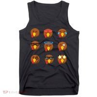 Turkey Emoji's Funny Thanksgiving  Tank Top thumb 0