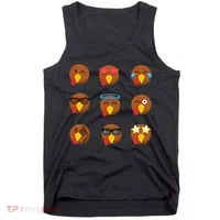 Turkey Emoji's Funny Thanksgiving  Tank Top thumb 0