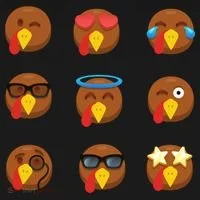 Turkey Emoji's Funny Thanksgiving  Tank Top thumb 6