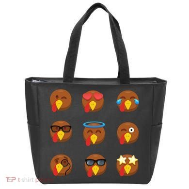 Turkey Emoji's Funny Thanksgiving  Tote Bag