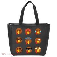 Turkey Emoji's Funny Thanksgiving  Tote Bag thumb 0