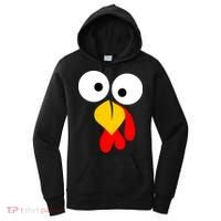 Turkey Face Funny Thanksgiving Day Women's Hoodie thumb 0
