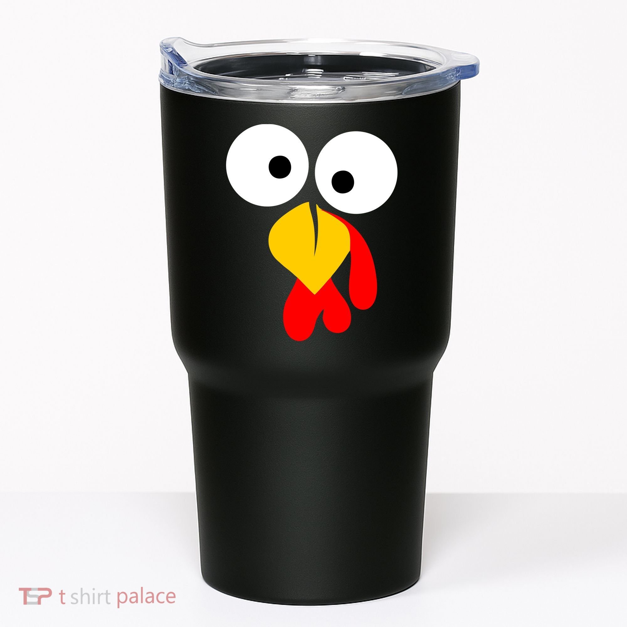 Turkey Face Funny Thanksgiving Day Tumbler