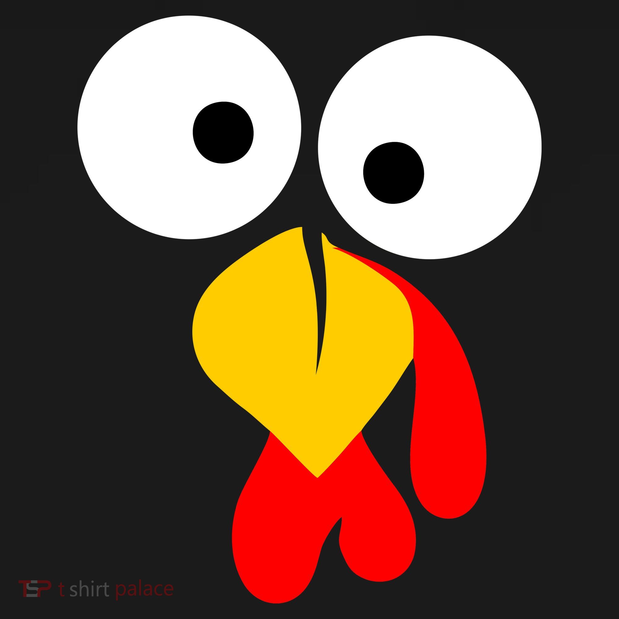Turkey Face Funny Thanksgiving Day Tank Top