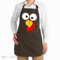 Turkey Face Funny Thanksgiving Day Apron thumb 2