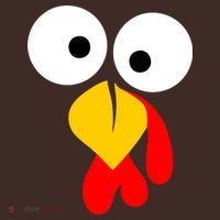 Turkey Face Funny Thanksgiving Day Kids Hoodie thumb 2