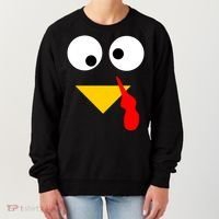 Turkey Face Gobble Thanksgiving Women's Sweatshirt thumb 0