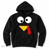 Turkey Face Gobble Thanksgiving Hoodie thumb 0