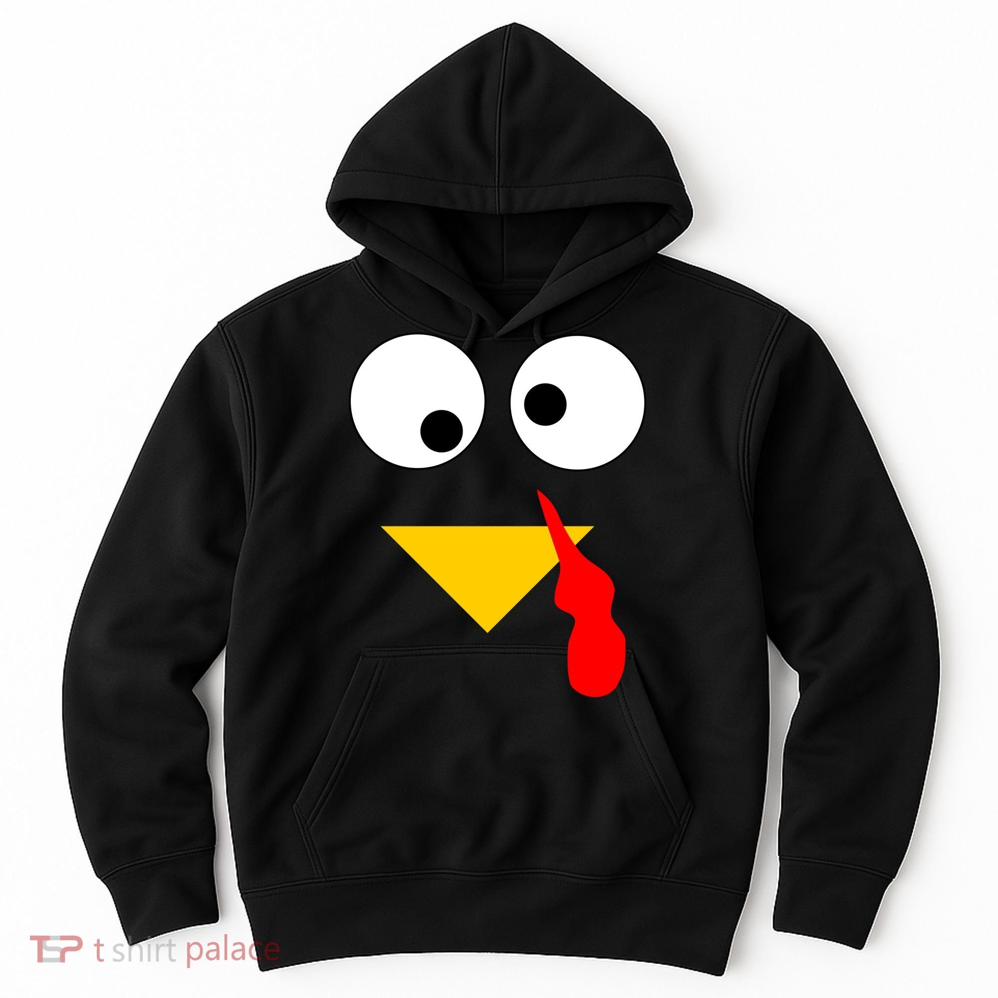 Turkey Face Gobble Thanksgiving Hoodie