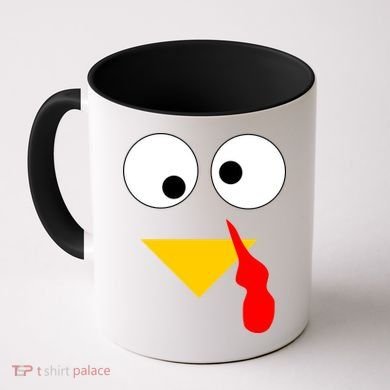 Turkey Face Gobble Thanksgiving Coffee Mug