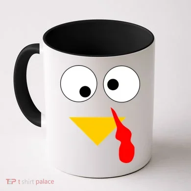 Turkey Face Gobble Thanksgiving Coffee Mug