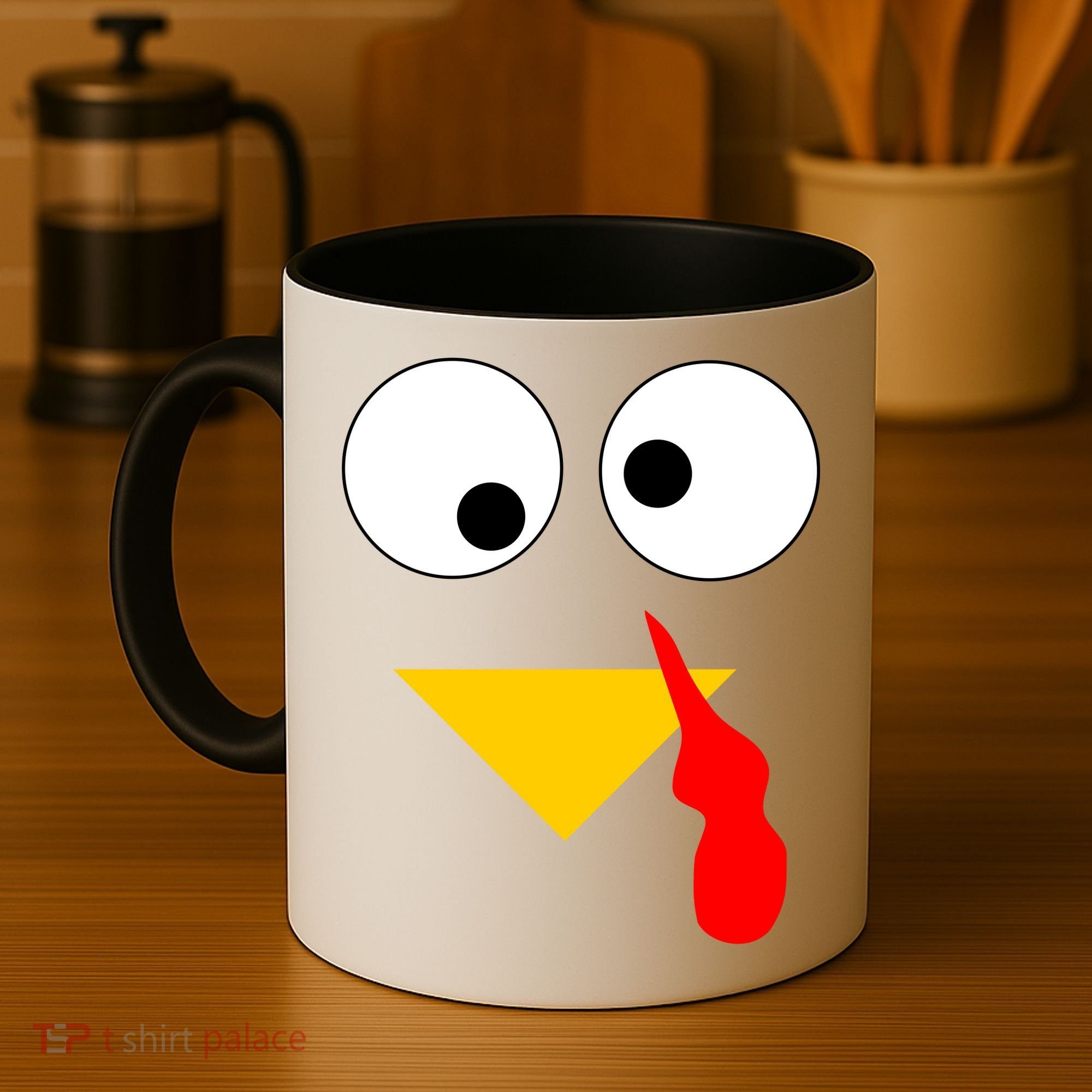 Turkey Face Gobble Thanksgiving Coffee Mug