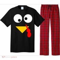 Turkey Face Gobble Thanksgiving Pajama Set thumb 0