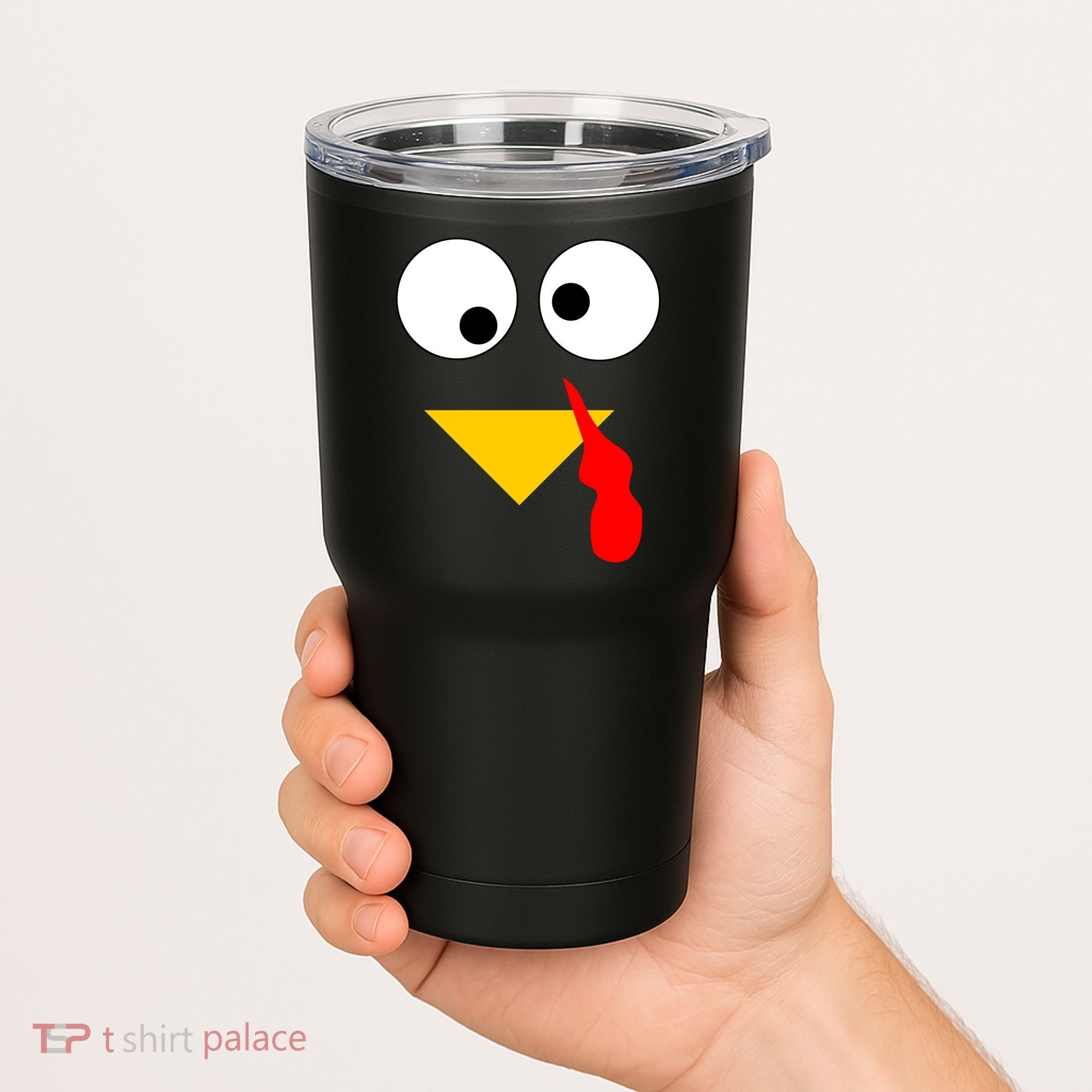 Turkey Face Gobble Thanksgiving Tumbler