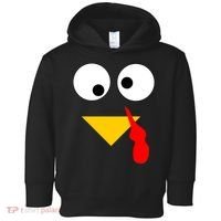 Turkey Face Gobble Thanksgiving Toddler Hoodie thumb 0