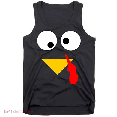 Turkey Face Gobble Thanksgiving Tank Top