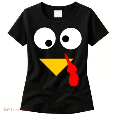 Turkey Face Gobble Thanksgiving Women's T-Shirt